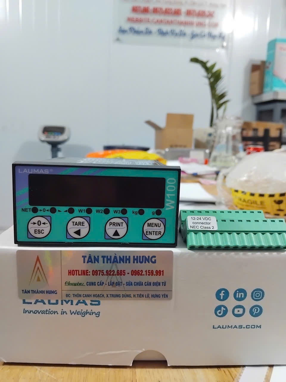 ĐẦU CÂN W100 - LAUMAS - ITALIA