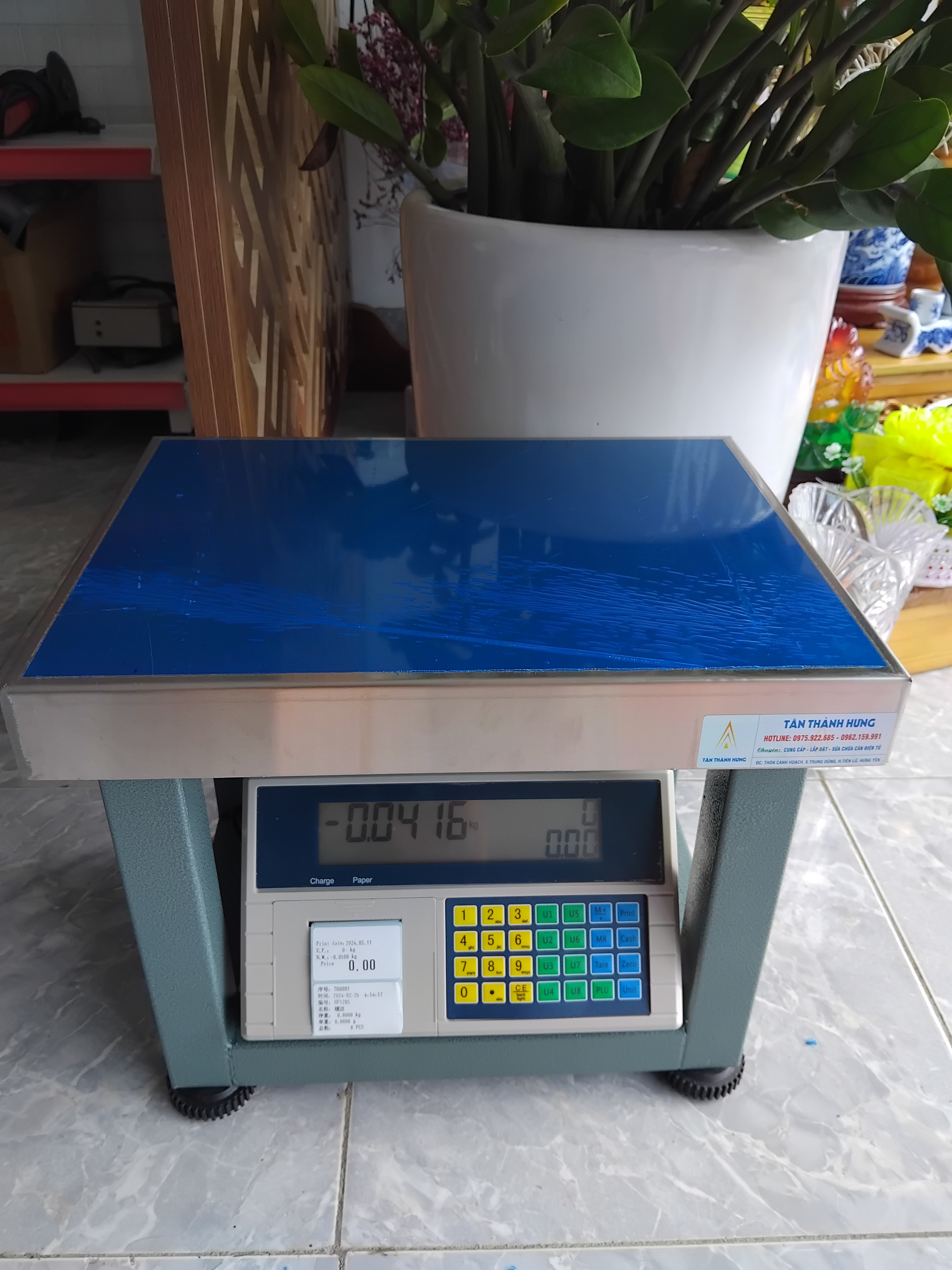 CÂN GHẾ ĐIỆN TỬ - IN TEM SIÊU THỊ - IND-PP