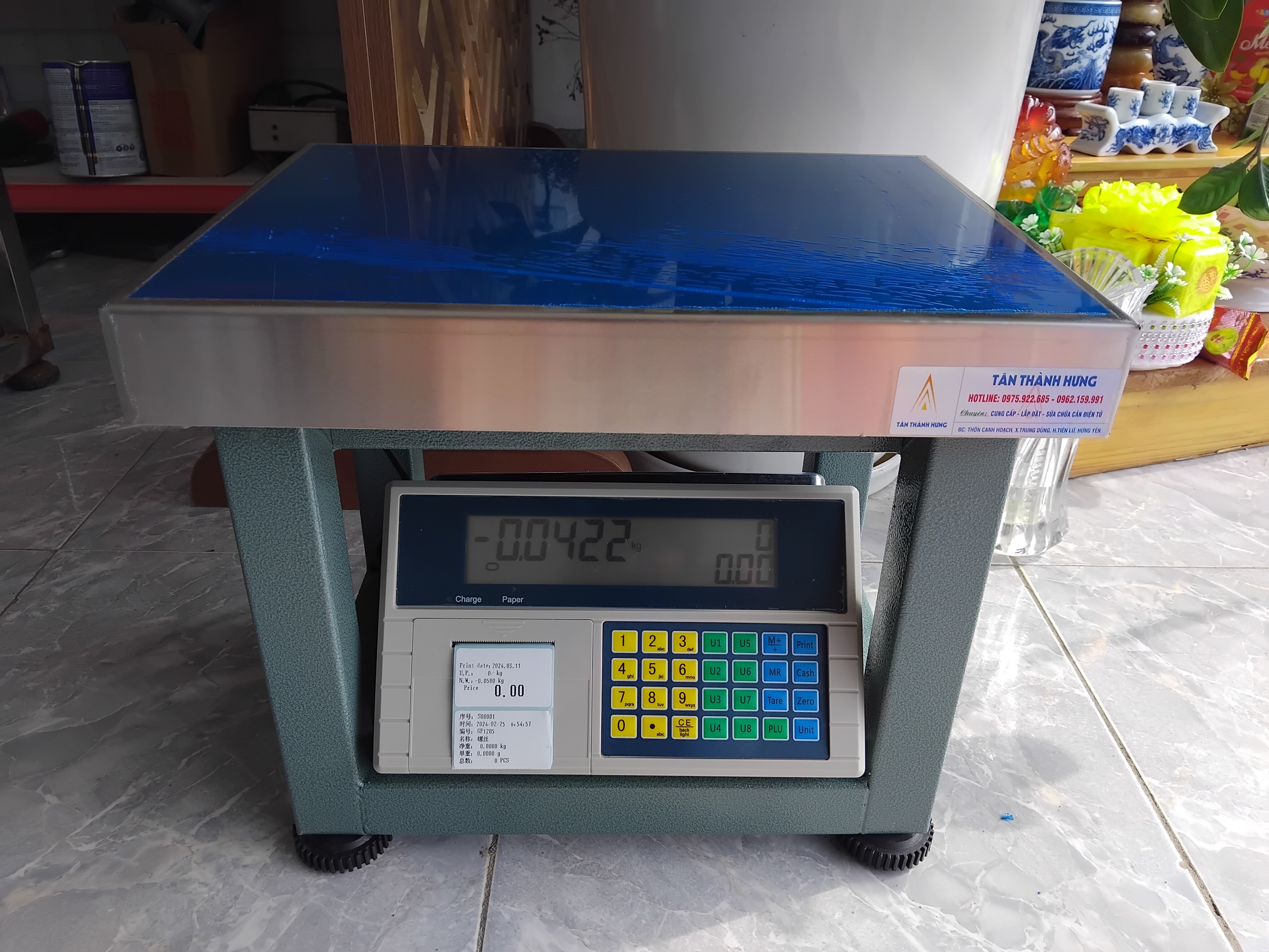 CÂN GHẾ ĐIỆN TỬ - IN TEM SIÊU THỊ - IND-PP